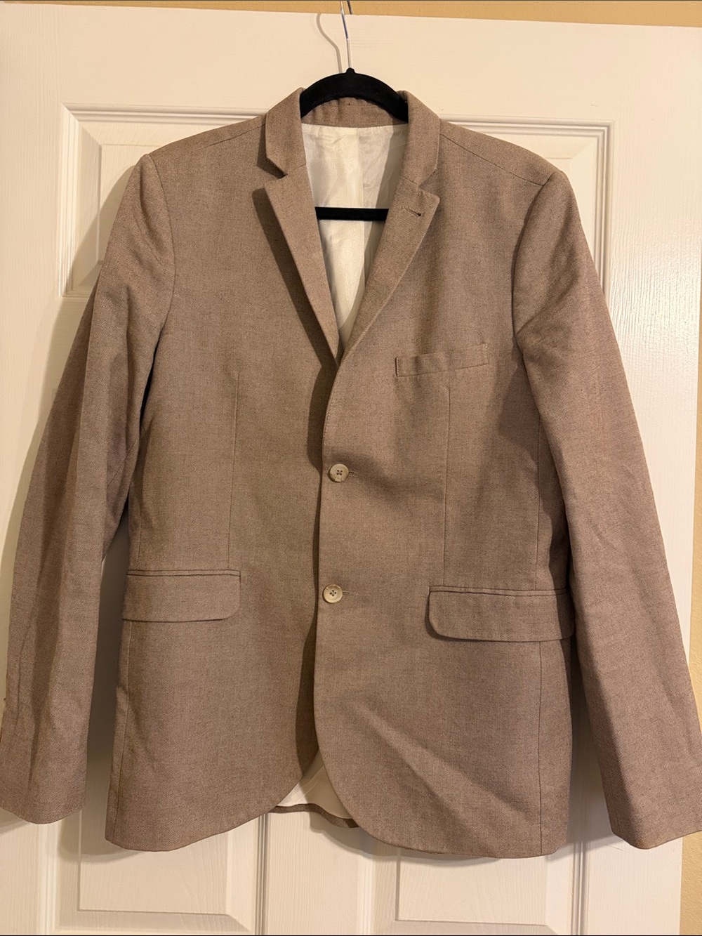 Topman Men’s Beige Two Button Blazer Sport Coat